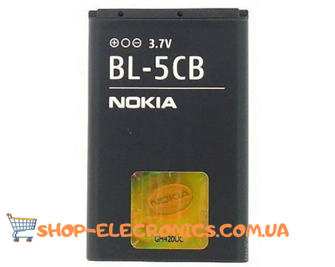 Акумулятор Li-ion 800 mAh для смартфона Nokia BL-5CB