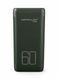 Зовнішній аккумулятор Павербанк Konfulon A28Q 60000mAh Type-C, QC/PD, 22.5W 5A з ліхтариком Зелений