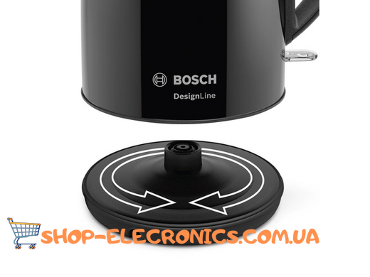 Чайник електричний 1.7 л зі знімним фільтром від накипу Bosch TWK3P423