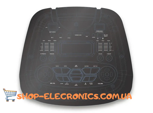 Портативная напольная переносная колонка ZXX-6510 100Вт USB/TWS/SD/REC/LED/EQ/FM/BT/ДК