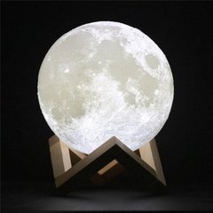 Настільний світильник нічник Місяць Moon 3D