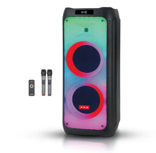 Беспроводная аккумуляторная портативная колонка Bluetooth ZXX-5590 с 2 микрофонами 100Вт