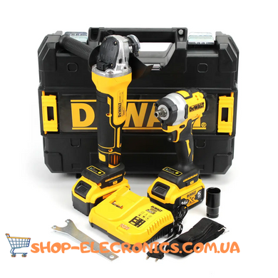 Набір 2в1 (Акумуляторна болгарка Dewalt DCG413 + Гайковерт Dewalt DCF922)