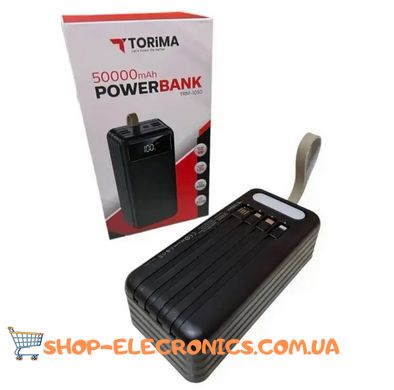 Power Bank TORIMA TRM-1050 50000 mAh Повербанк з ліхтариком