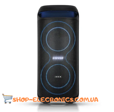 Колонка аккумуляторная ZXX-5570 30 Вт 2x6" с 2 микрофонами акустическая