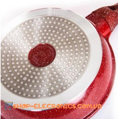 Набір каструль та сковорода для всіх типів плит (електрична, склокерамічна, газова, індукційна) з гранітним антипригарним покриттям