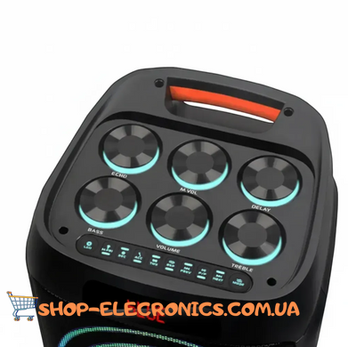 Переносная портативная Bluetooth-колонка ZXX-5550 80Вт + 2 микрофона