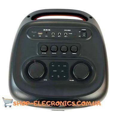Bluetooth-колонка ZXX-8820 60Вт 2x8" с 2 микрофонами и пультом