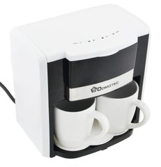 Крапельна кавоварка DOMOTEC MS-0706 + 2 чашки White