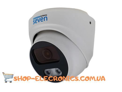 Вулична IP-відеокамера 8 Мп SONY SEVEN IP-7218PA white Bluetooth 2,8 мм Внутрішня камера відеоспостереження