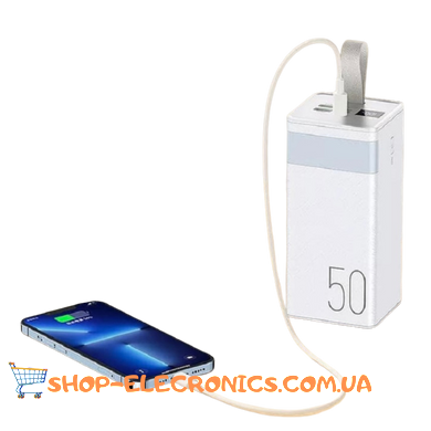 Power Bank Remax RPP-321 22.5W 50000 mAh Повербанк с фонариком