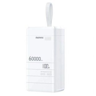 Повербанк для ноутбука та телефону Remax RPP-650 100W+22,5W Fast charging 60000 mAh Blue