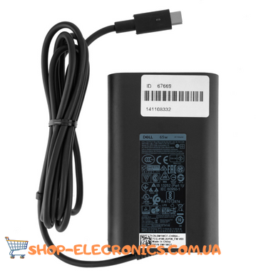 Блок живлення для ноутбука Dell 20V 3.25A Type-C 65W