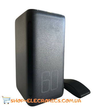 Power Bank Konfulon A28Q 60000mAh 22.5W Black Повербанк Мощный павербанк для роутера и планшета