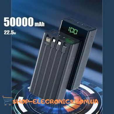 Power Bank PZX-V50 50000 mAh 22.5W Повербанк Портативне заряджання