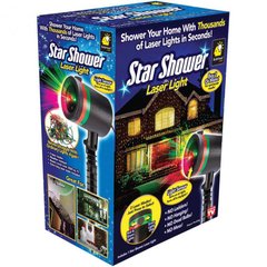 Лазерний проектор STAR SHOWER Laser Light, святкове освітлення, гірлянда на будинок 3mW