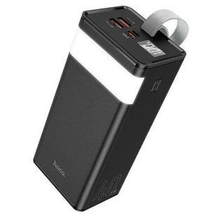 Повербанк 40000 mAh 22.5W Hoco Power bank Powermaster J86B з ліхтариком акумулятор до телефону