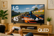 Телевізор 45" LG LED 4K &mdash; Смарт з Wi-Fi, Dolby, YouTube/Netflix