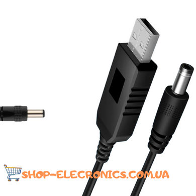 Кабель живлення USB DC 9v та 12v для роутера модему від Повербанка Powerbank