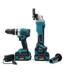 Аккумуляторный набор Makita 2в1 бесщеточный 48 V, 6Ah Ударный шуруповерт DTW488+Болгарка DGA506ZPRO