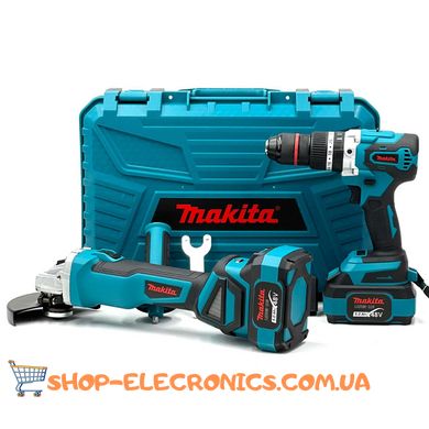 Аккумуляторный набор Makita 2в1 бесщеточный 48 V, 6Ah Ударный шуруповерт DTW488+Болгарка DGA506ZPRO