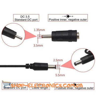 USB кабель шнур перехідник для Wi-Fi роутера 5V на 9V (DC 5,5х2,1мм) від павербанка