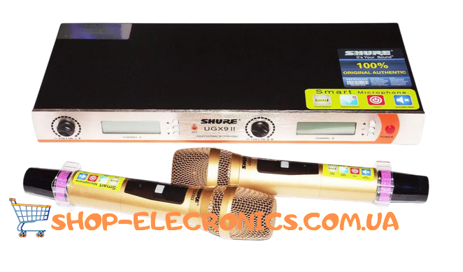 Радіосистема SHURE DM UGX9 II 2 мікрофони Мікрофон бездротовий для караоке