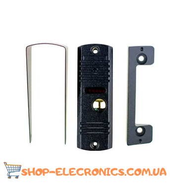 Комплект домофону 7 дюймів з панеллю виклику SEVEN DP-7574 Kit black