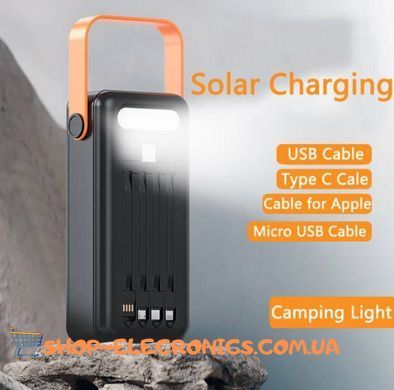 Повербанк Power Bank ACL PW-19 50000 mAh с фонариком и солнечной панелью