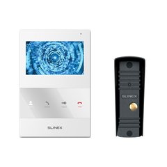 Комплект відеодомофона Slinex SQ-04M White + Виклична панель Slinex ML-16HR Black