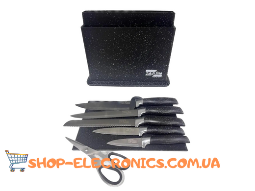 Набір ножів з обробною дошкою Zepline ZP-043