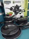 Набір посуду (чорний) з антипригарним покриттям 10 предметів, 5 кульове дно Rainberg 2302