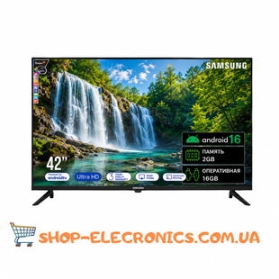 Телевізор Samsung 42 дюймів Wi-Fi 4K LED Smart TV + Утримувач для телевізора