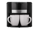 Крапельна кавоварка 450 Вт 0,3 л на 2 чашки (чорного кольору) Magio 450