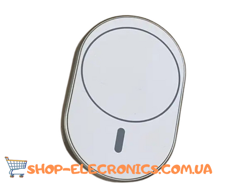 Автодержатель для телефона с быстрой зарядкой 15W (клипса) Wireless MagSafe Magnetic Ellipse