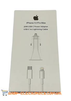 Автомобільний зарядний пристрій Power Adapter 20W Apple iPhone USB-C & Cable (Type-C to Lightning)