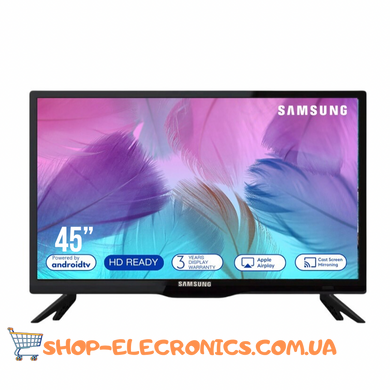 Телевизор Samsung LED 45" 4K Smart TV Bluetooth с Android 13.0 + Крепление для ТВ