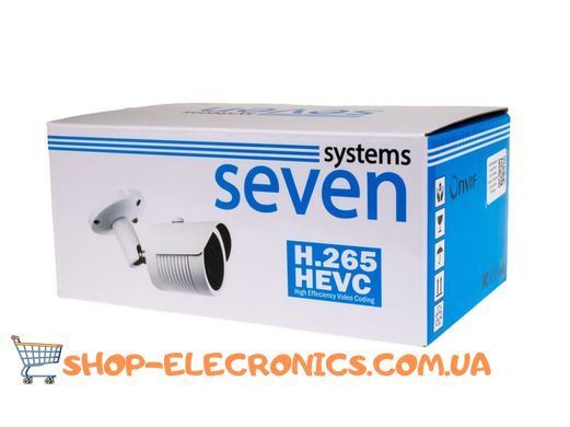 IP-відеокамера Full Color вулична SONY SEVEN IP-7225PA-FC white Bluetooth 2,8 мм, 5 Мп