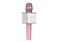 Бездротовий мікрофон караоке bluetooth Q7 Рожевий