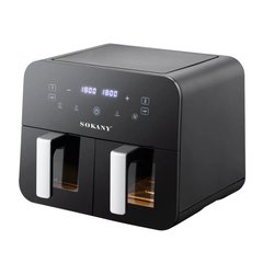 Аерогриль-фритюрниця SOKANY SK-10005 на 10 л сенсорна, чорний