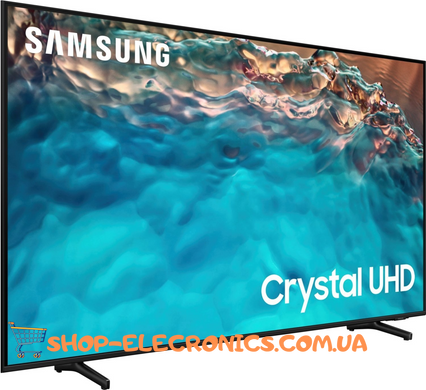 Телевізор Samsung 60" LED Crystal UHD 4K Smart TV Black з Android 13 Wi-Fi + Кріплення у подарунок