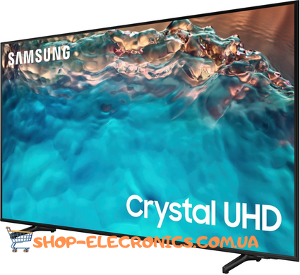 Широкоформатний смарт телевізор Samsung 60" Smart TV 4K Wi-Fi Black
