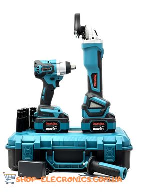 Аккумуляторный набор Makita 2в1 бесщеточный 48 V, 6Ah (Гайковерт DTW385+Болгарка DGA506ZPRO)