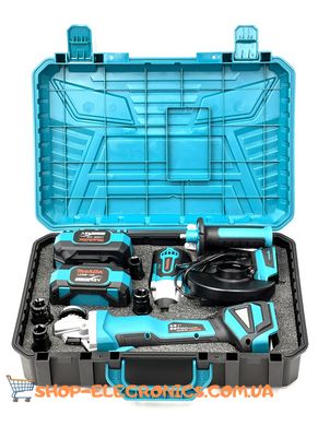 Аккумуляторный набор Makita 2в1 бесщеточный 48 V, 6Ah (Гайковерт DTW385+Болгарка DGA506ZPRO)