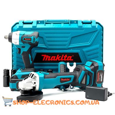 Аккумуляторный набор Makita 2в1 бесщеточный 48 V, 6Ah (Гайковерт DTW385+Болгарка DGA506ZPRO)