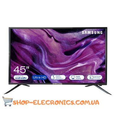 Телевизор 45 дюймов Samsung Smart TV UltraHD Wi-FI + Крепление для ТВ